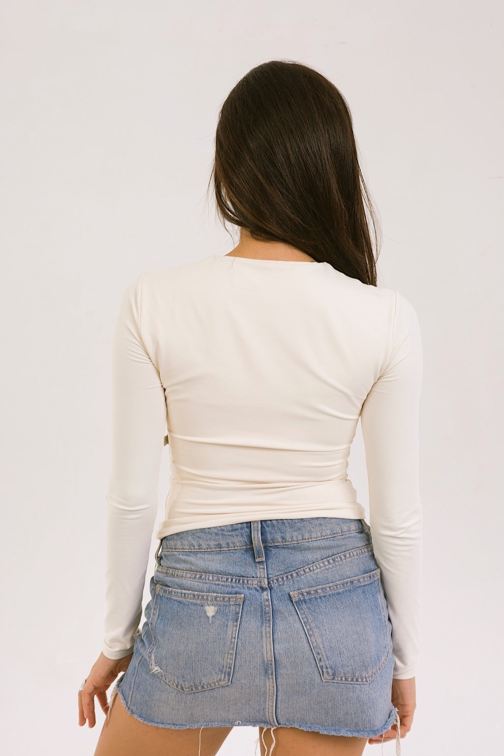 Blusa Básica de Manga Longa