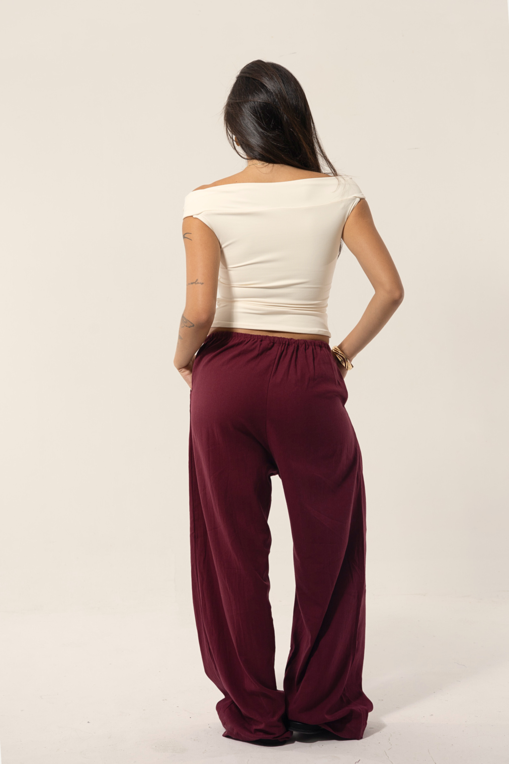 Calça Básica Linho Regulável
