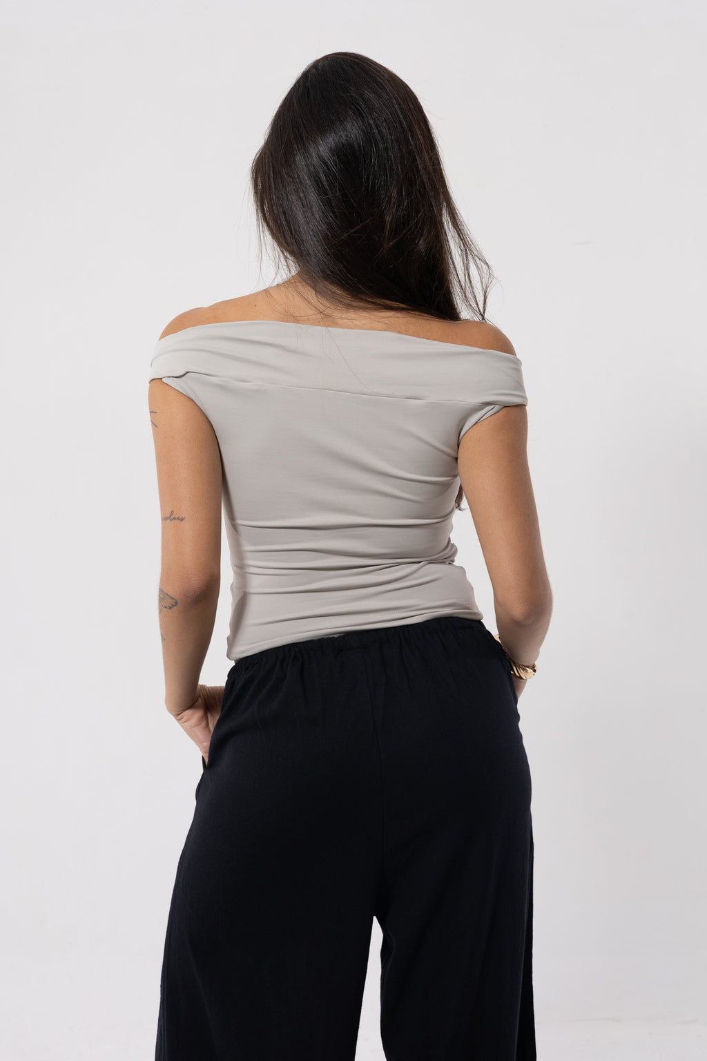 Blusa Trançada Ombro a Ombro