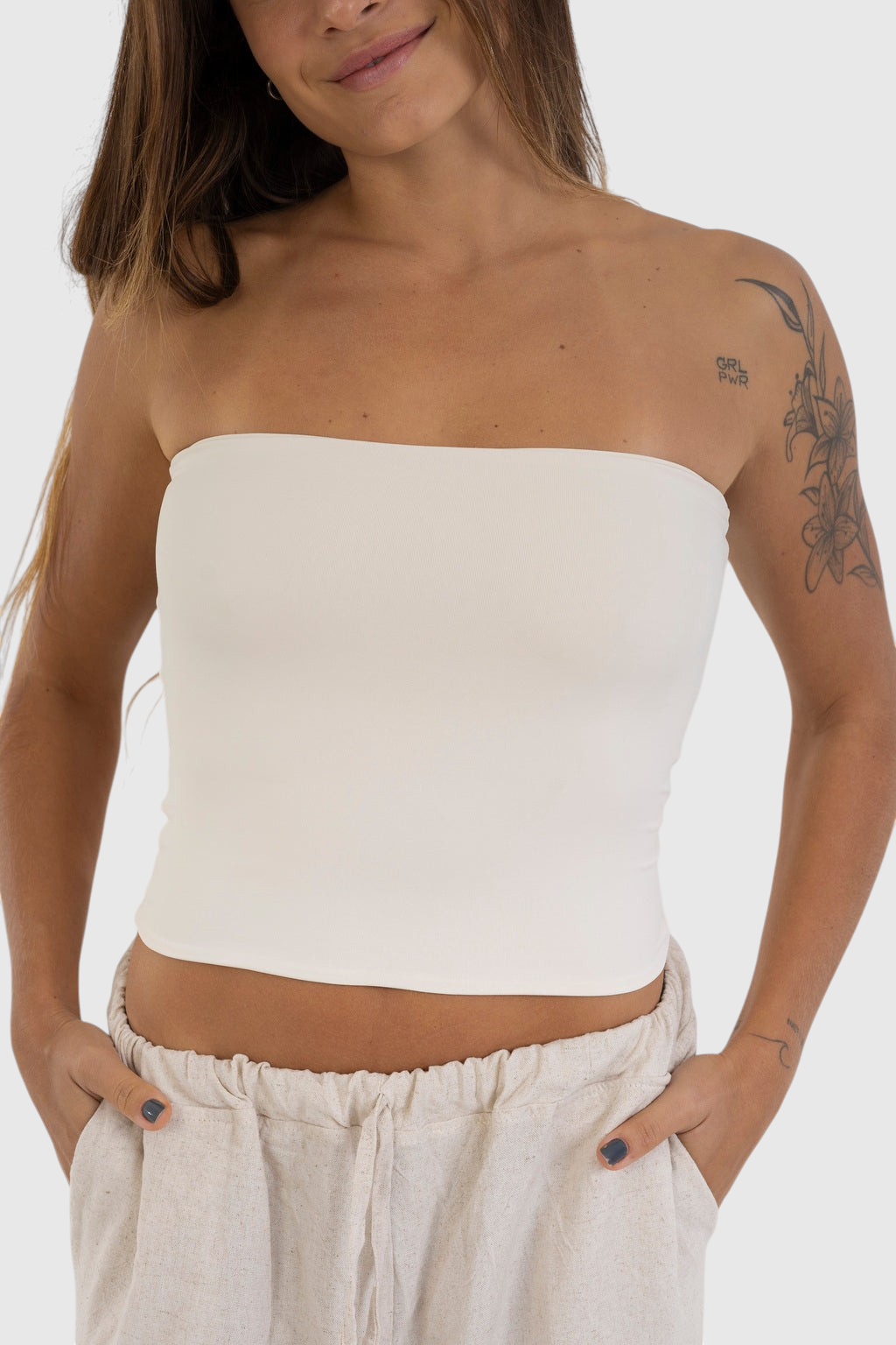 Blusa Tube de Poliamida