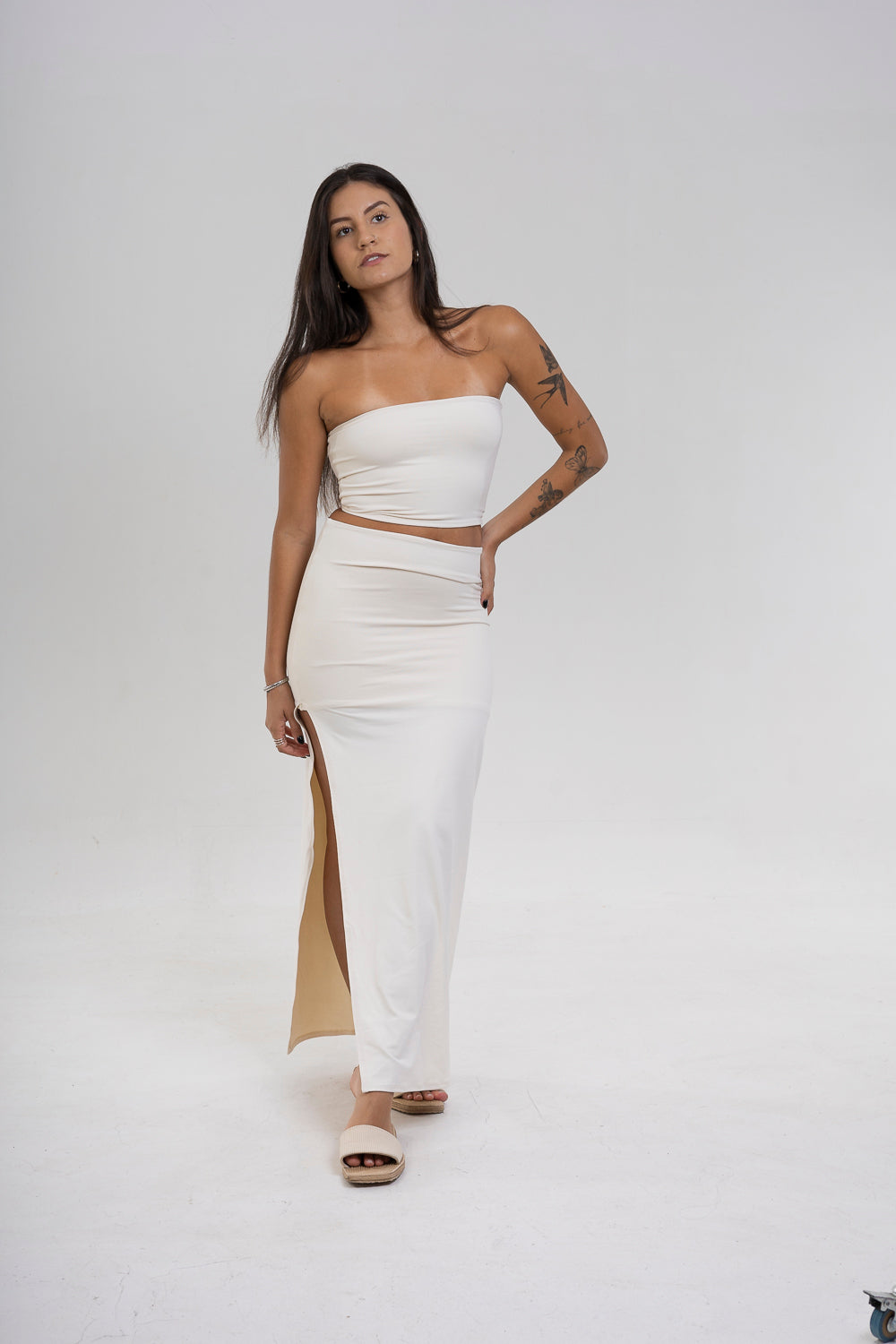Saia Midi com Fenda