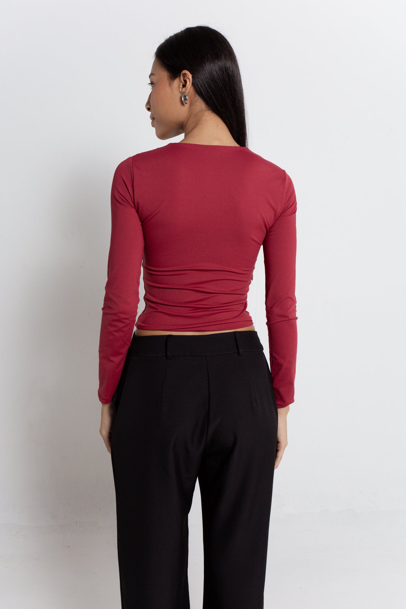 Blusa Básica de Manga Longa