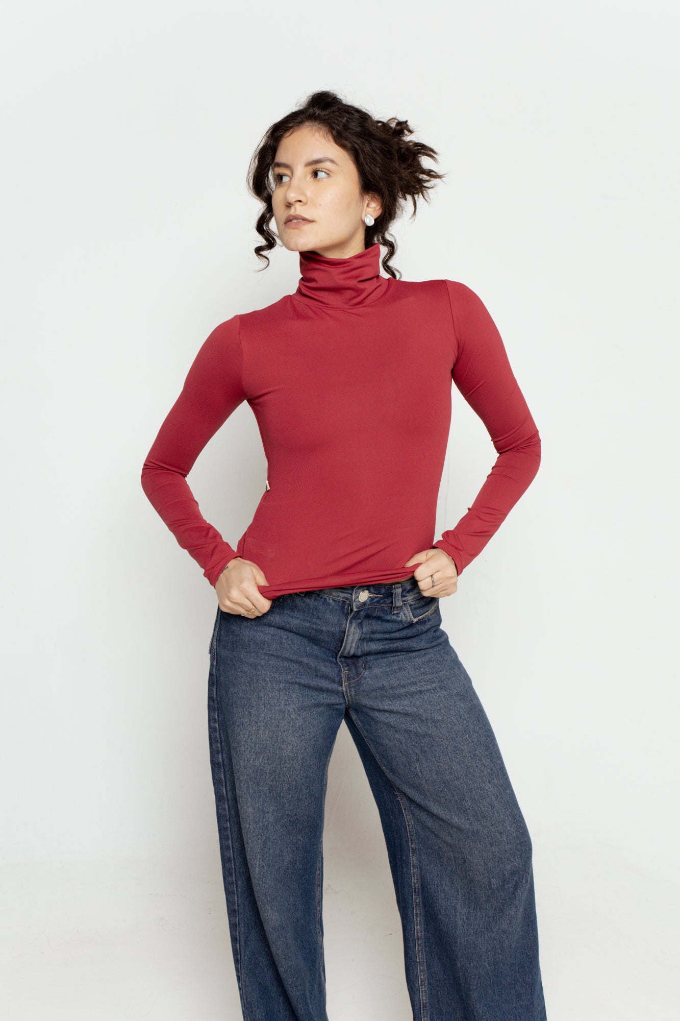 Blusa Manga Longa de Gola