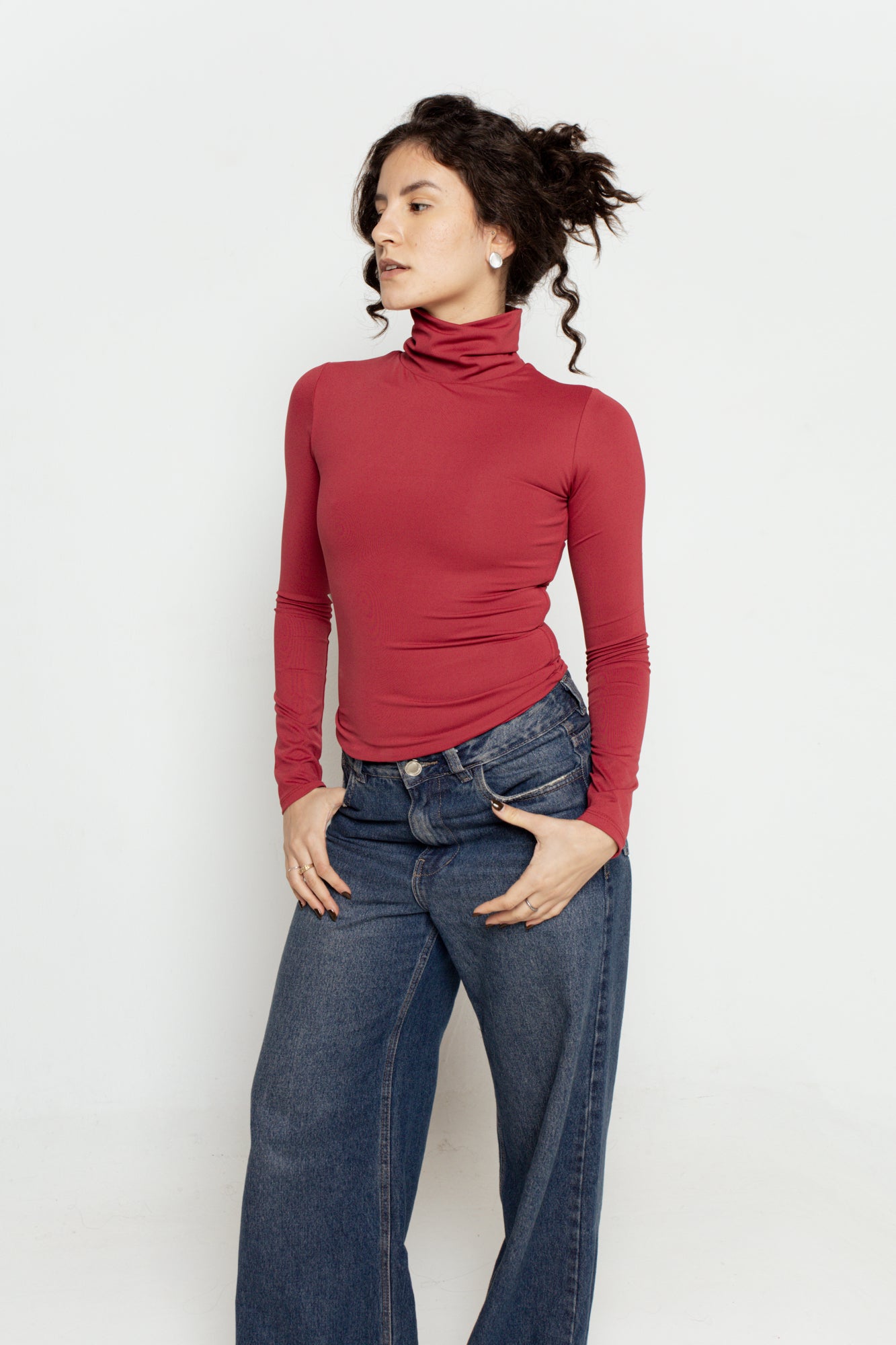 Blusa Manga Longa de Gola