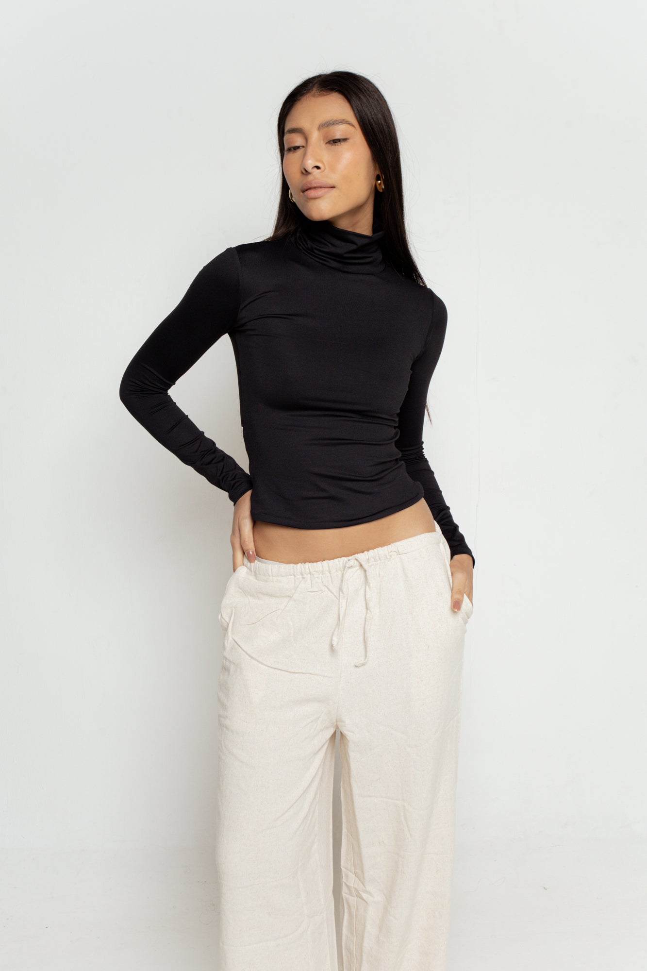 Blusa Manga Longa de Gola