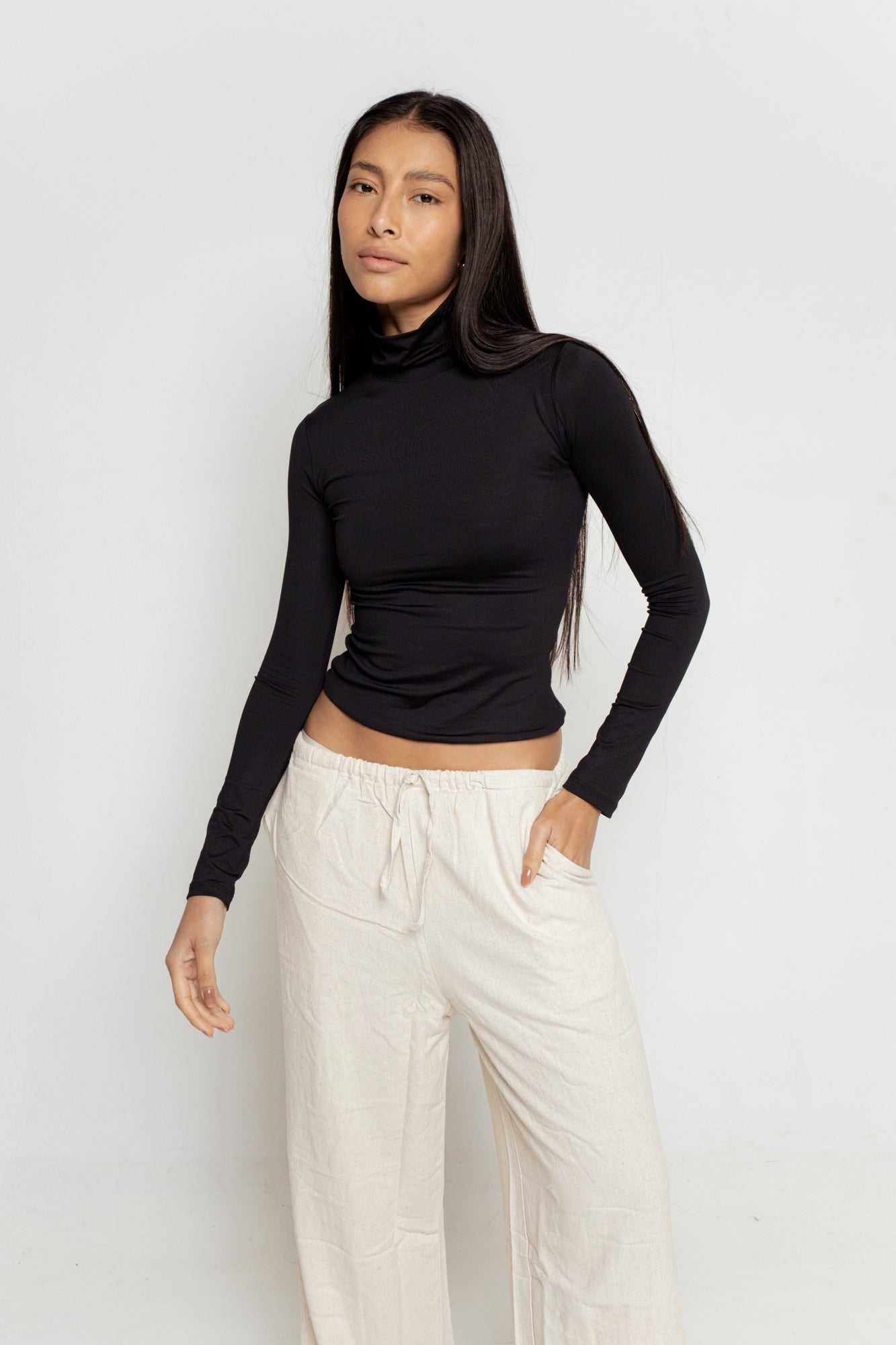 Blusa Manga Longa de Gola
