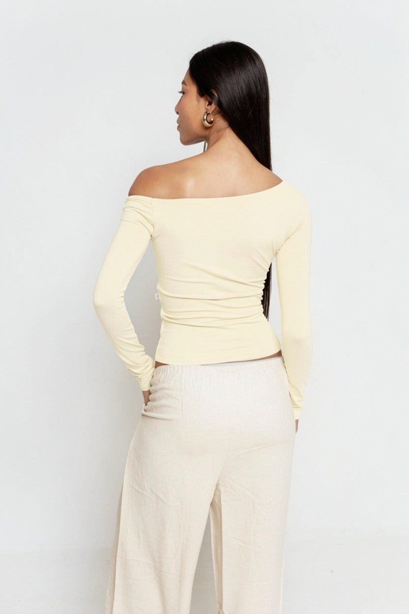 Blusa Manga Longa Assimétrica