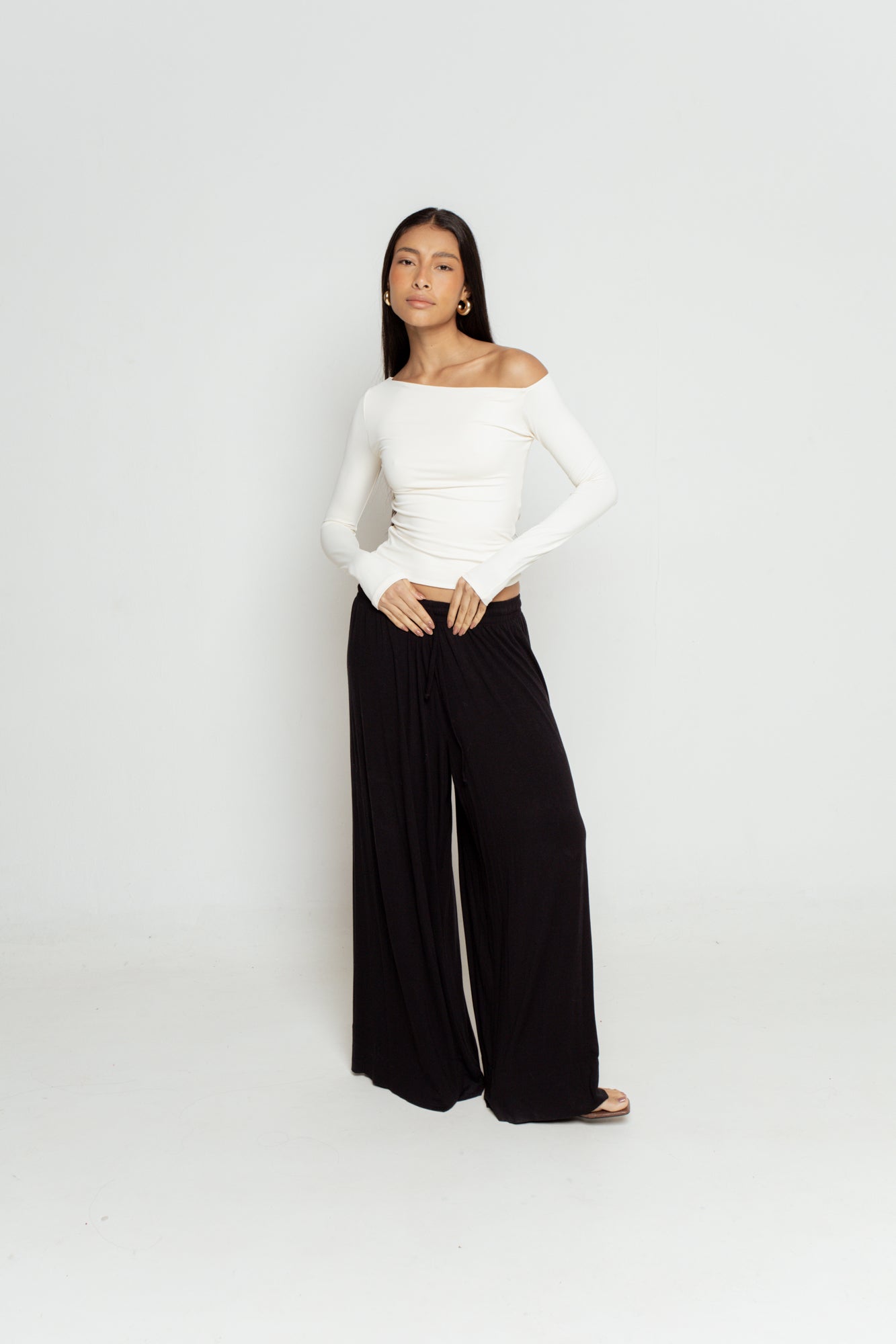 Blusa Manga Longa Assimétrica