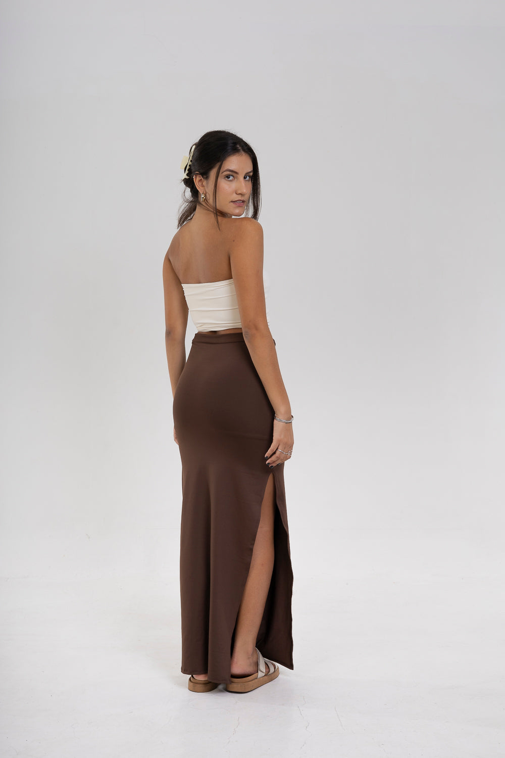 Saia Midi com Fenda
