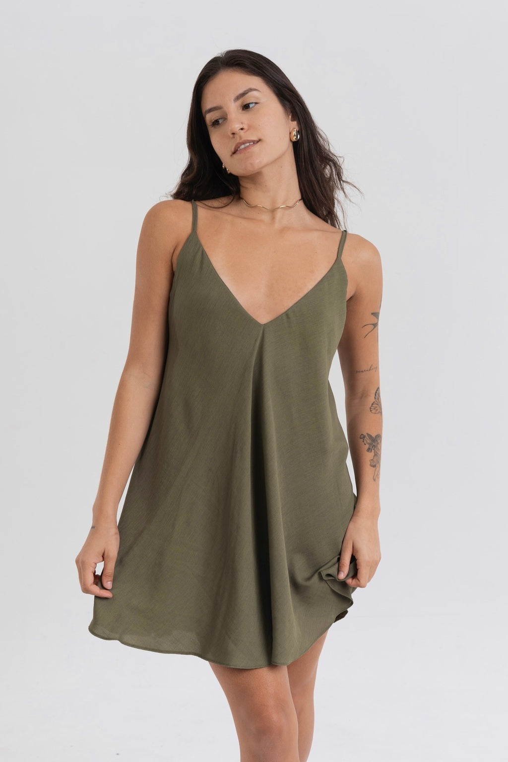Vestido Curto Amplo